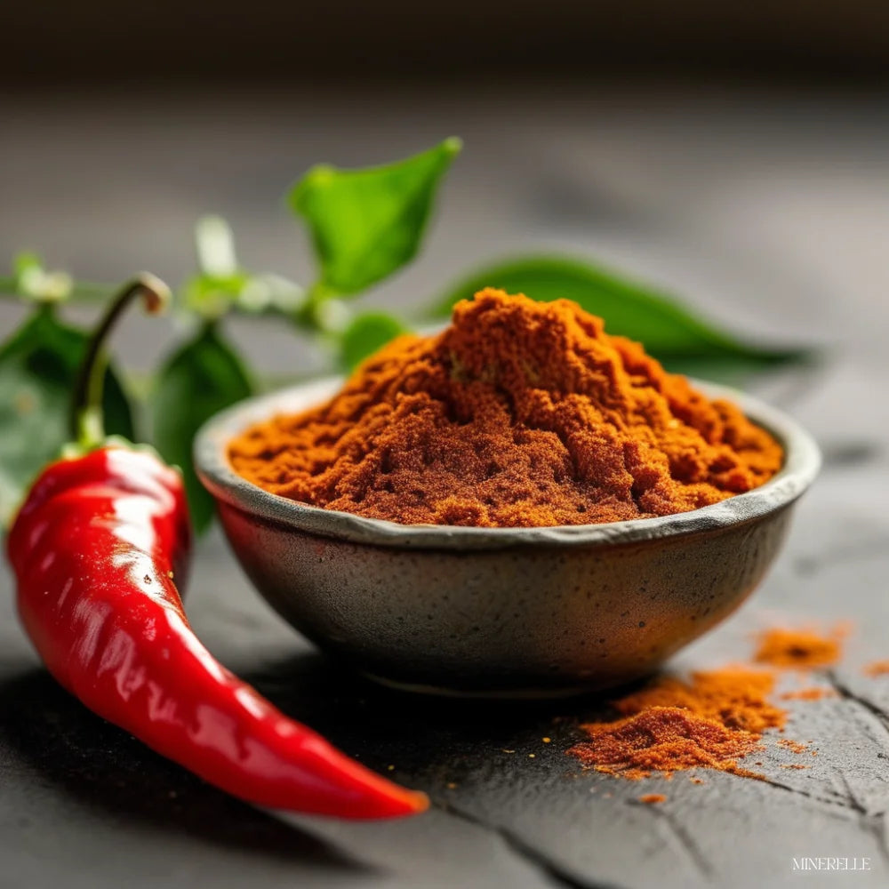 Bio India Chili, gemahlen, rot, mittlere Schärfe - Minerelle