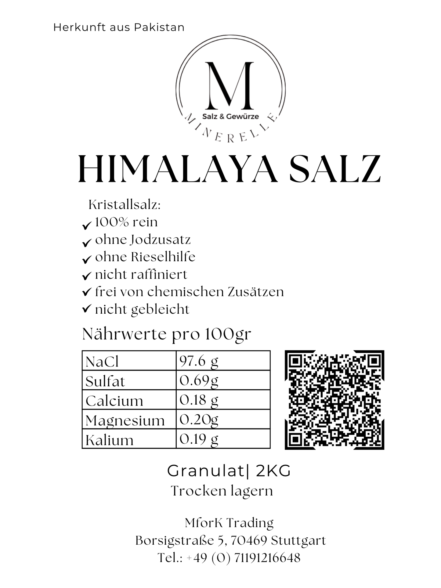 himalaya pink salz granulat 2kg etikett