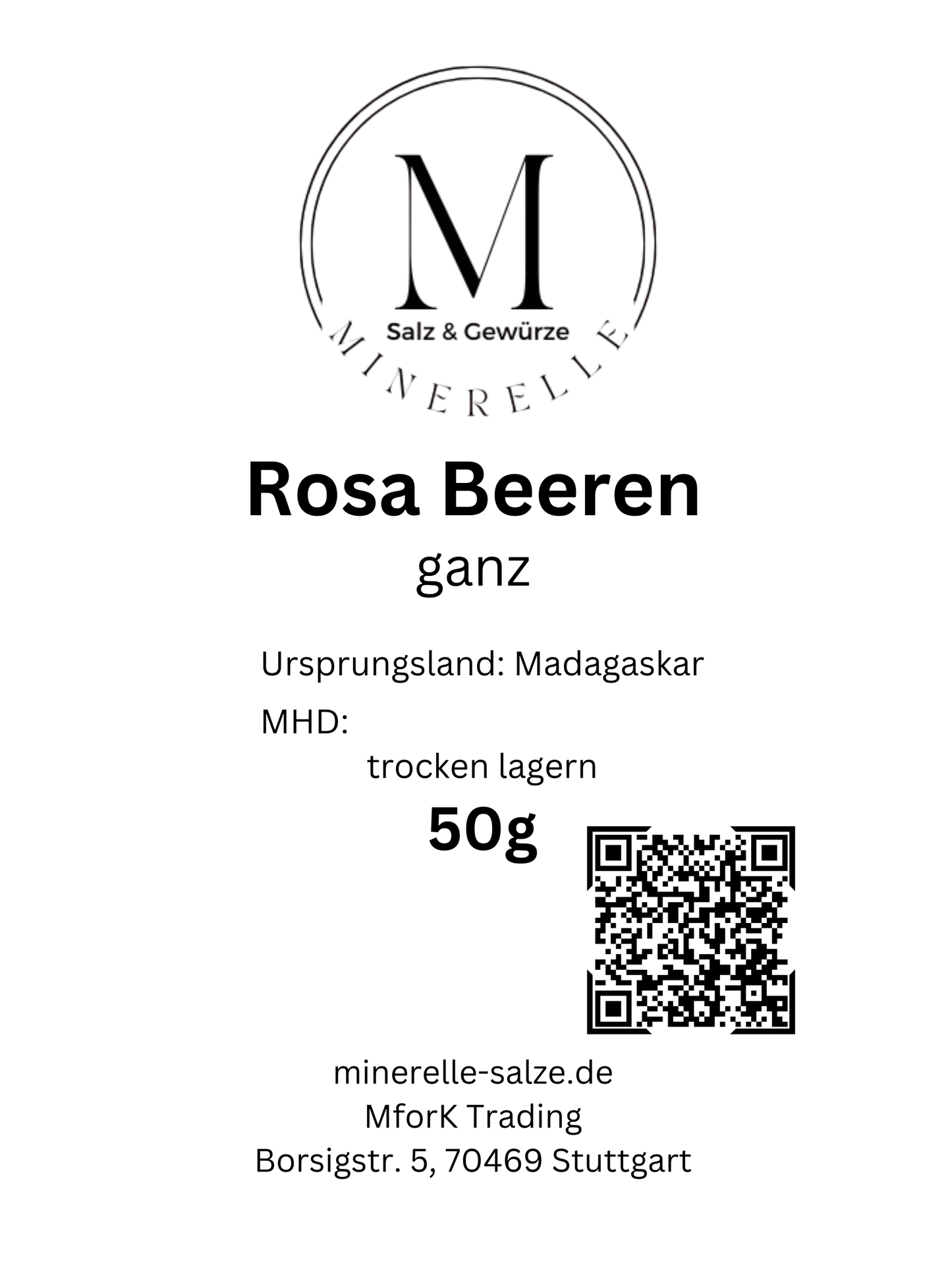 Rosa Beeren, ganz - Minerelle