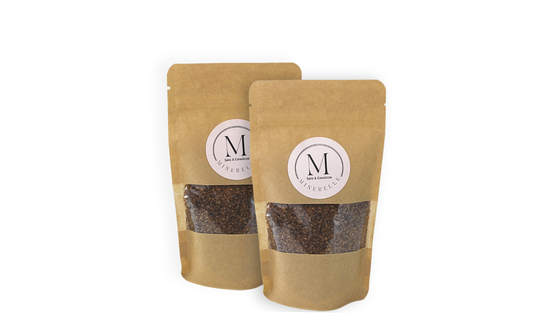 Erlenrauchsalz Salish Alderwood Art, granulat kaltgeräuchert wiederverschliessbarer-standbeutel